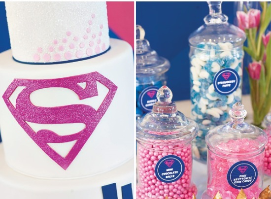 Supergirl Birthday Party in Pink & Blue - Birthday Party ...