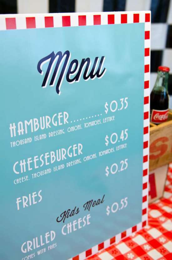 50 s diner soda shop party birthday party ideas themes invitations for boys