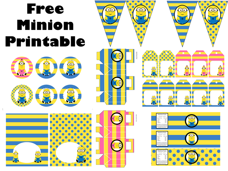 FREE Minion Party Printable Birthday Party Ideas Themes